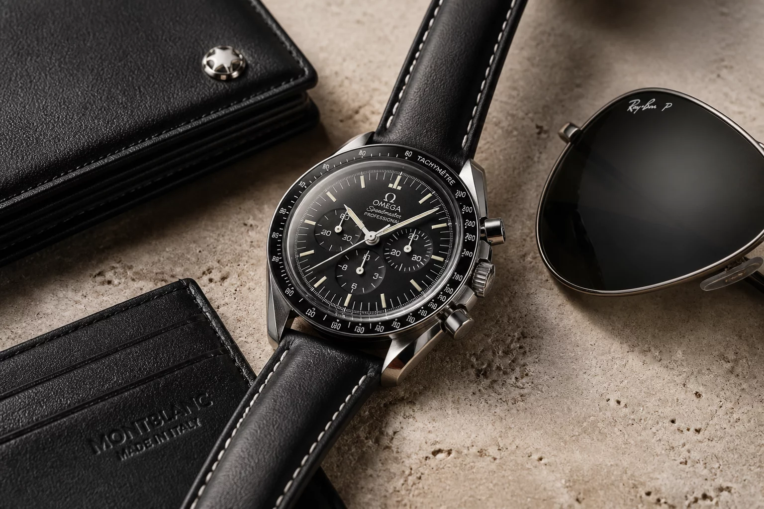 Curated Luxury Chronographs and Leather Essentials