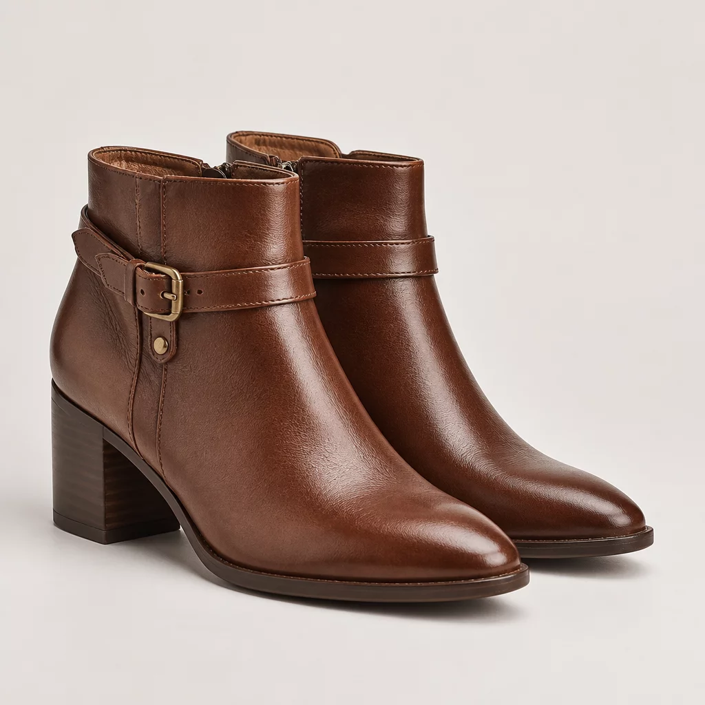 Urban Chic Leather Ankle Boots